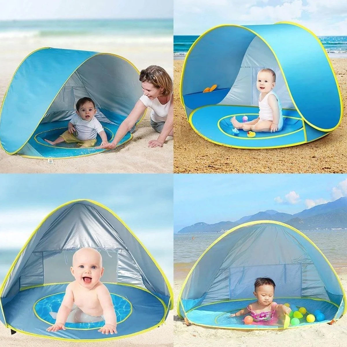 Seidon Strandtent Baby - Pop Up Tent - UV Bescherming - Baby En Kind - Waterdicht - Zwembadje - UV Bescherming 8 Seidon Strandtent Baby - Pop Up Tent - UV Bescherming - Baby En Kind - Waterdicht - Zwembadje - UV Bescherming - Afbeelding 6