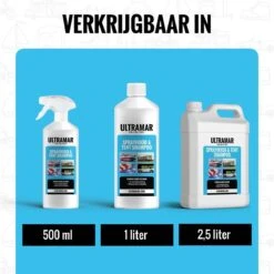 Ultramar - Sprayhood & Tent Shampoo - 1L - Tentdoekreiniger - Voor Bootkap, Tent, Cabriodak, Zonwering - Tentonderhoud - Bootonderhoud - Schoonmaakmiddel -Buiten Kamperen 1200x1200 1047