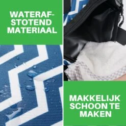 Brisby 4 Laags Geïsoleerde Koeltas - Lunchtas 10 Liter - Zigzag Blauw -Buiten Kamperen 1200x1200 105