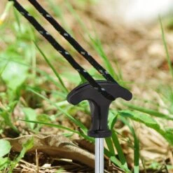 Relaxdays 24x Tentharingen Set - Haringen - Schroefharingen - T-haringen - Grondpennen -Buiten Kamperen 1200x1200 1073