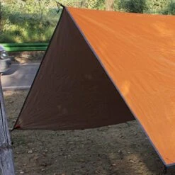 Merkloos TDR - Outdoor Draagbaar Zonnescherm Met Opbergtas - Waterdicht-SPF - Tarps Voor Kamperen300 * 300cm - 3-4Personen - Orange -Buiten Kamperen 1200x1200 1111
