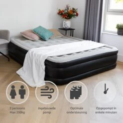 BluMill Luchtbed - 2-persoons - Ingebouwde Pomp - 203x152x36 Cm - Duurzame Keuze 16 BluMill Luchtbed - 2-persoons - Ingebouwde Pomp - 203x152x36 Cm - Duurzame Keuze -Buiten Kamperen 1200x1200 1129
