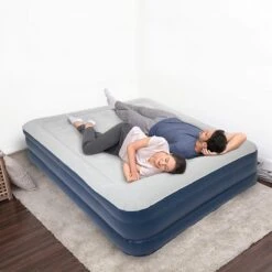 LifeGoods Luchtbed - 2 Persoons - Met Ingebouwde Pomp - Incl. Draagtas En Reparatiekit -Buiten Kamperen 1200x1200 1168