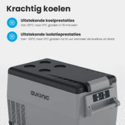 Auronic Elektrische Koelbox - 30.4L - Compressor - 12V En 240V - Grijs -Buiten Kamperen 1200x1200 137