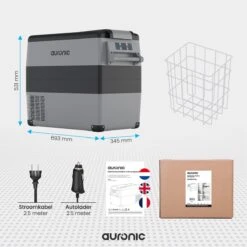 Auronic Elektrische Koelbox - 49.5L - Compressor - 12V En 240V - Grijs -Buiten Kamperen 1200x1200 165