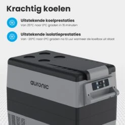 Auronic Elektrische Koelbox - 49.5L - Compressor - 12V En 240V - Grijs -Buiten Kamperen 1200x1200 166