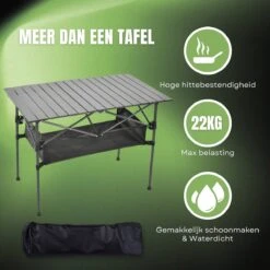 Campingtafel Inklapbaar En Opvouwbaar - Kampeertafel - Lichtgewicht Hittebestendig -Buiten Kamperen 1200x1200 226