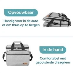 ForDig Koeltas XL Grijs (30 Liter) - Gemaakt Van 600D Polyester Met PEVA-Voering - Ruimte Voor 40 Blikjes Of 20 Halve Liter Flessen - Opvouwbaar Koel Tas Met Easy-Acces Flap - Ruimte Voor Bestek - Picknick Cool Bag - Coolerbag - Grote Cooler -Buiten Kamperen 1200x1200 26