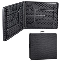 Casaria Tuintafel Opvouwbaar – Met Draaggreep 180x75 Cm – Zwart -Buiten Kamperen 1200x1200 268