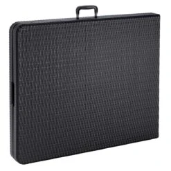 Casaria Tuintafel Opvouwbaar – Met Draaggreep 180x75 Cm – Zwart -Buiten Kamperen 1200x1200 272