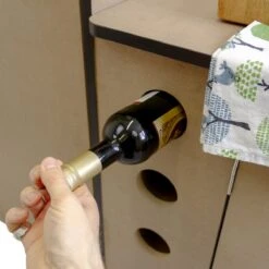 Camper Keuken MDF - Linkerkant EU - Inclusief Kledingstang + Wijnrek - Onbewerkt - Inbouw Kasten Inrichting Kampeerauto Caravan -Buiten Kamperen 1200x1200 277