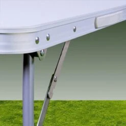 Merkloos Aluminium Inklapbare Tuintafel - Campingtafel - 80x60x68 Cm -Buiten Kamperen 1200x1200 307