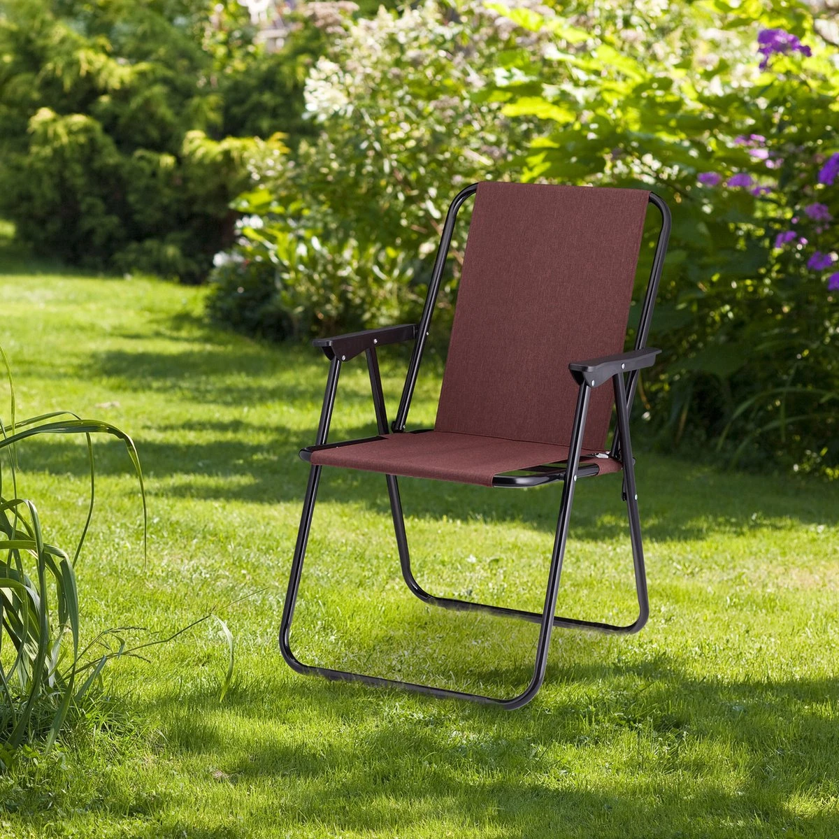 Relaxdays Campingstoel Inklapbaar Set Van 2 - Klapstoel 100 Kg - Visstoel Met Armleuningen - Grijs 8 Relaxdays Campingstoel Inklapbaar Set Van 2 - Klapstoel 100 Kg - Visstoel Met Armleuningen - Grijs - Afbeelding 6