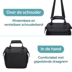 ForDig Lunchtas Zwart - Koeltas Gemaakt Van 600D Polyester Met PEVA-Voering - Ruimte Voor Lunchtrommel / Snacks / Blikjes - Koel Tas Met Mesh Opbergruimtes En Ruimte Voor Bestek - Lunch Tas Cool Bag - Coolerbag - Kleine Cooler 11 ForDig Lunchtas Zwart - Koeltas Gemaakt Van 600D Polyester Met PEVA-Voering - Ruimte Voor Lunchtrommel / Snacks / Blikjes - Koel Tas Met Mesh Opbergruimtes En Ruimte Voor Bestek - Lunch Tas Cool Bag - Coolerbag - Kleine Cooler -Buiten Kamperen 1200x1200 32