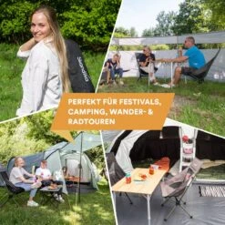 Skandika Campingstoel Compact – Campingstoelen - Campingstoel Tot 150 Kg Belastbaar - Kampeerstoel, Visstoel, Kleine Pakmaat, Opvouwbaar, Stabiel, Licht, Comfortabel Gepolsterd – Draagtas Meegeleverd - Vouwstoel – Zwart -Buiten Kamperen 1200x1200 325