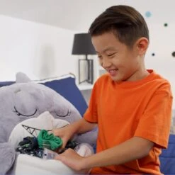 Mediashop Happy Nappers Kinderslaapzak - 2-in-1 Zachte Knuffel En Zomerslaapzak - Roze Eenhoorn Motief Voor Kinderen Van 3 Tot 6 Jaar -Buiten Kamperen 1200x1200 443