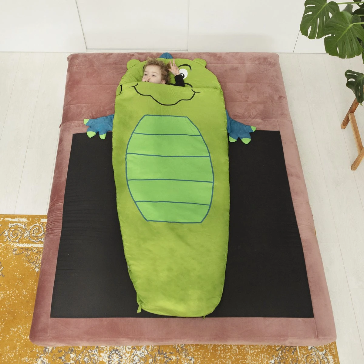 Dutch Mountains Kinderslaapzak Nijlpaard - 170 X 70cm Polyester - Zacht Lichtgewicht – Opberghoes 7 Dutch Mountains Kinderslaapzak Nijlpaard - 170 X 70cm Polyester - Zacht Lichtgewicht – Opberghoes - Afbeelding 5