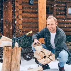 Relaxdays Bolderkar Tuin - Platte Tuinwagen - Luchtbanden - 200 Kg - Transportkar - Staal -Buiten Kamperen 1200x1200 527