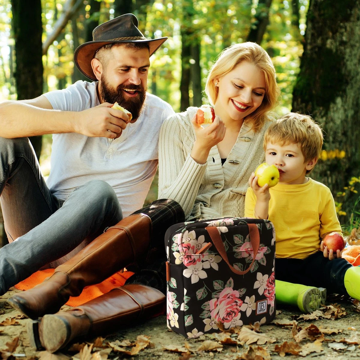 Brisby 4 Laags Geïsoleerde Koeltas - Lunchtas 7 Liter - Bloemetjes 6 Brisby 4 Laags Geïsoleerde Koeltas - Lunchtas 7 Liter - Bloemetjes - Afbeelding 4