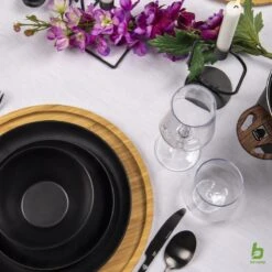 Bo-Camp Industrial - Bestekset - Ballona - 16-delig 4-Persoons - Zwart -Buiten Kamperen 1200x1200 642