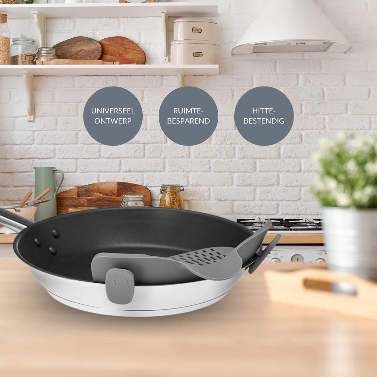 SensaHome- Siliconen Vergiet - Keuken Afgietdeksel - Afgiethulp - Siliconen - BPA Vrij - Grijs 12 SensaHome- Siliconen Vergiet - Keuken Afgietdeksel - Afgiethulp - Siliconen - BPA Vrij - Grijs - Afbeelding 10