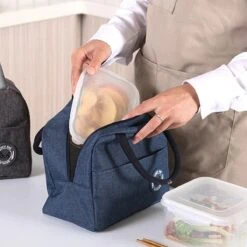 Lunch Bag - Grijs | Koeltas | Polyester / Nylon | 23x15x20 Cm | Fashion Favorite -Buiten Kamperen 1200x1200 69