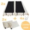 Earthle Volledige Earthing Tweepersoons Aardingsset - 2x Slaapmat + 2x Kussensloop - Aardingsmat - Aarden - Earthing Mat - Aarding - Grounding Mat - Kussensloop - Aardingskussensloop - Combo Deal -Buiten Kamperen 1200x1200 774