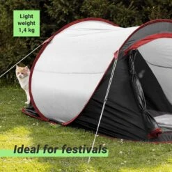 JEMIDI Tweepersoons Pop-up Tent - Opgooitent, Werptent Voor 2 Personen - Ideaal Als Festivaltent Of Kampeertent - Verschillende Kleuren -Buiten Kamperen 1200x1200 798