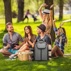 Kono Koeltas - Koelrugzak - Picknick - Picknicktas Met Flessenhouder - Koelrugtas Met Picknickkleed - Grijs (E6915 GY) 16 Kono Koeltas - Koelrugzak - Picknick - Picknicktas Met Flessenhouder - Koelrugtas Met Picknickkleed - Grijs (E6915 GY) -Buiten Kamperen 1200x1200 80