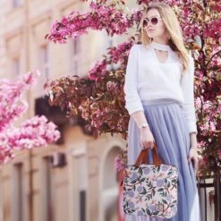 Brisby 4 Laags Geïsoleerde Koeltas - Lunchtas 7 Liter - Bloemetjes Wit -Buiten Kamperen 1200x1200 87