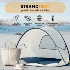 Deryan Luxe Pop Up Strandtent - Anti-UV 50+ - Cream 21 Deryan Luxe Pop Up Strandtent - Anti-UV 50+ - Cream -Buiten Kamperen 1200x1200 954