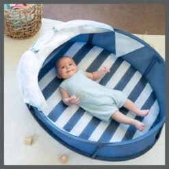 Babymoov Babyni Speelruimte & Extra Bedje Anti-UV FPS 50+ Marinière -Buiten Kamperen 1200x1200 957