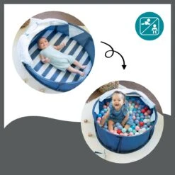 Babymoov Babyni Speelruimte & Extra Bedje Anti-UV FPS 50+ Marinière -Buiten Kamperen 1200x1200 959