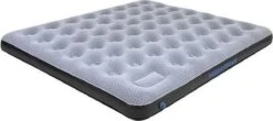 High Peak King Comfort Plus Luchtbed - 2-Persoons - Grijs-Blauw - Ingebouwde Voetpomp