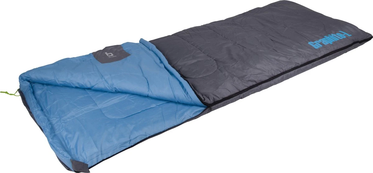 Bo-Camp - Slaapzak - Graphite-L - 200x80 Cm - Grijs/Blauw 3 Bo-Camp - Slaapzak - Graphite-L - 200x80 Cm - Grijs/Blauw