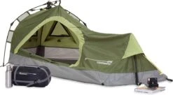 Where Tomorrow Solo Tent 225X100X57 Cm - Groen - 1 Persoons -Buiten Kamperen 1200x661 1