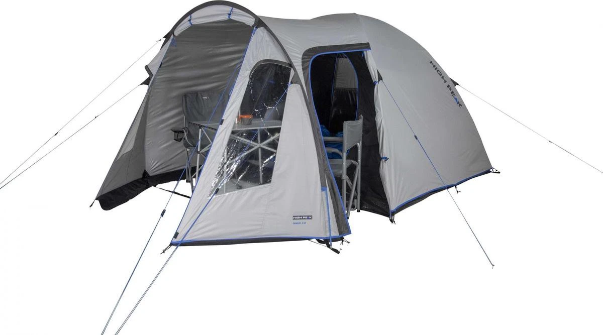 High Peak Tessin 4.0 Koepeltent - Nimbus Grijs - 4 Persoons 5 High Peak Tessin 4.0 Koepeltent - Nimbus Grijs - 4 Persoons - Afbeelding 3
