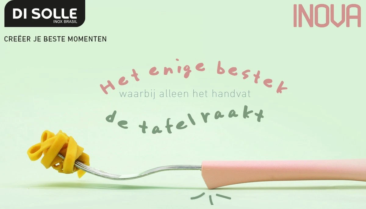 Di Solle Inova D - 6 Persoons Bestekset - Handige Opbergbak Met Raspdeksel - 26 Delig - Baby Pink 11 Di Solle Inova D - 6 Persoons Bestekset - Handige Opbergbak Met Raspdeksel - 26 Delig - Baby Pink - Afbeelding 9