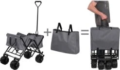 TecTake - Opvouwbare Bolderkar Heidrun Grijs -Buiten Kamperen 1200x703 2