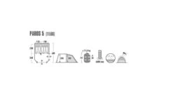 High Peak Paros 5 Tunneltent - 5-Persoons - Donkergrijs -Buiten Kamperen 1200x727 1