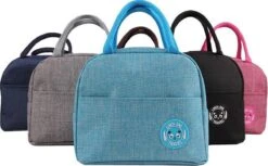 Koeltas - Lunchtas - Volwassenen En Kinderen - Compact & Handig: Zomer - Picknick -School - Lunch - Werk - Klassiek Zwart -Buiten Kamperen 1200x741