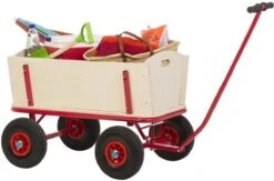 Benson Bolderkar - Bolderwagen Hout - Strandwagen - Kinderen - Boodschappenkar -Buiten Kamperen 1200x792