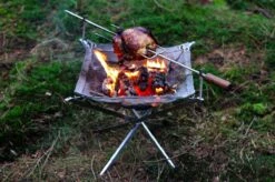 Firekorf + Grill + Spit : Opvouwbare Vuurkorf / Vuurschaal Met Rooster En Spit - Draagbare BBQ - Opbergtas - Kampeer Grill - Kookset -Buiten Kamperen 1200x799 30