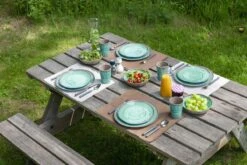 Bo-Camp Servies Halo - 12 Delig Melamine - Aqua -Buiten Kamperen 1200x800 31