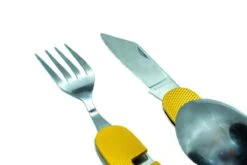 Camping Bestek Zakmes | Roestvrijstaal Survival Bestek | Mes, Vork, Lepel, Krukentrekker, Bieropener, Spork | Opvouwbaar Kampeer Bestek Multitool | Cadeau Voor Man & Vrouw -Buiten Kamperen 1200x800 41