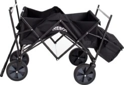 AREBOS Handwagen Vouwbare Dak Handwagen Vouwbare Trolley Uitrustingswagen Zwart -Buiten Kamperen 1200x828 1