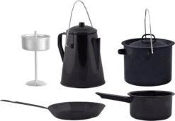 ESSCHERT DESIGN Pannenset Kampvuur - 4 Delig - Outdoor - Metaal 33 ESSCHERT DESIGN Pannenset Kampvuur - 4 Delig - Outdoor - Metaal -Buiten Kamperen 1200x837