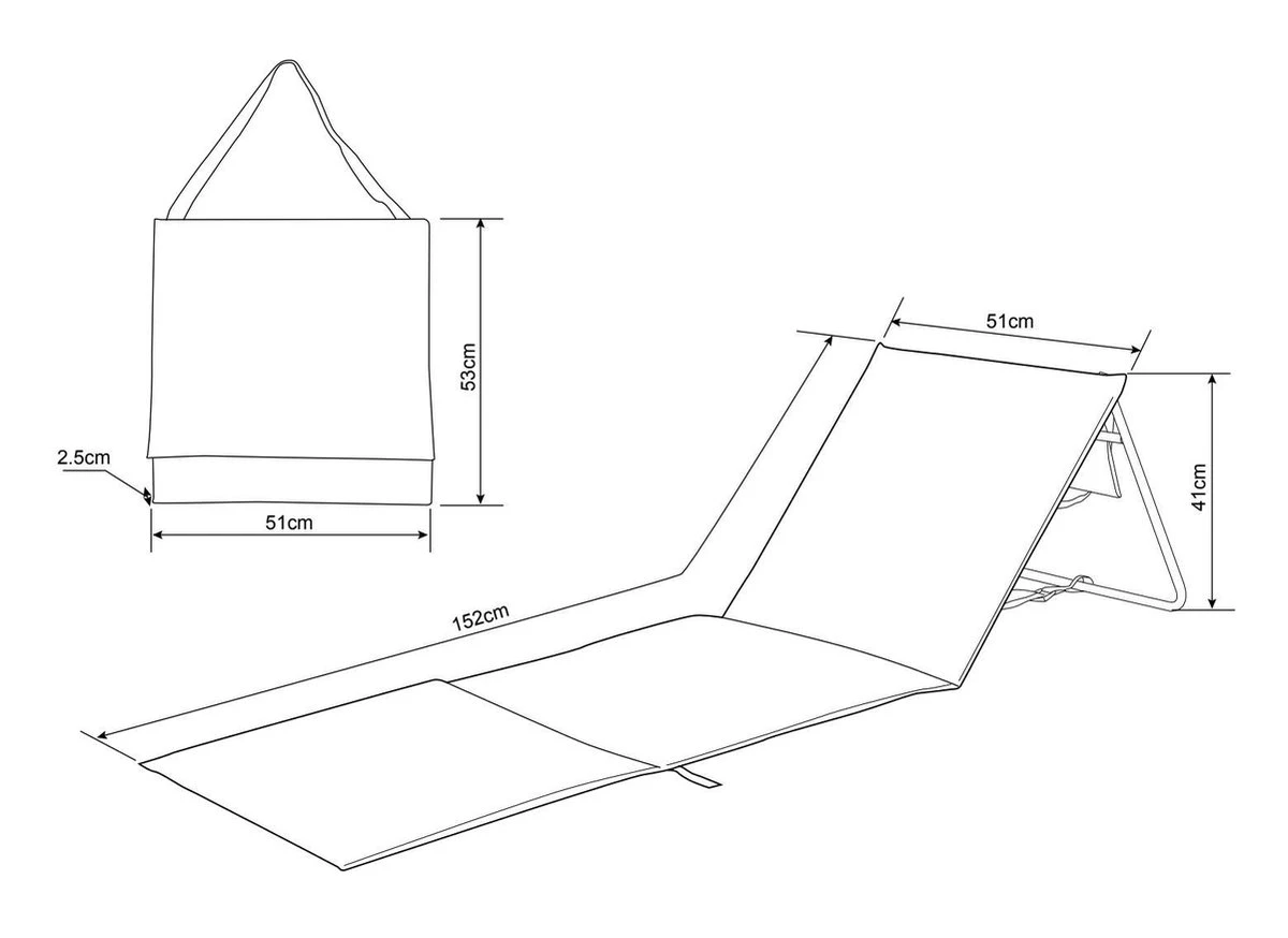 Intimo Strandmat - 2 Stuks - Grijs - 100x51x41cm 15 Intimo Strandmat - 2 Stuks - Grijs - 100x51x41cm - Afbeelding 13