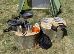 Hikr® Camping Pannenset - Complete 22-delige Kookset - Lichtgewicht - Kookgerei Servies - Outdoor - BPA-vrij - Keukengerei Set -Buiten Kamperen 1200x886