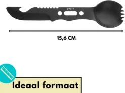 Lynnz® Spork 7 In 1 - Camping Bestek - Campingbestek - Campingservies - Reisbestek - Bestek To Go - Jachtmes - Rambomes -Buiten Kamperen 1200x889